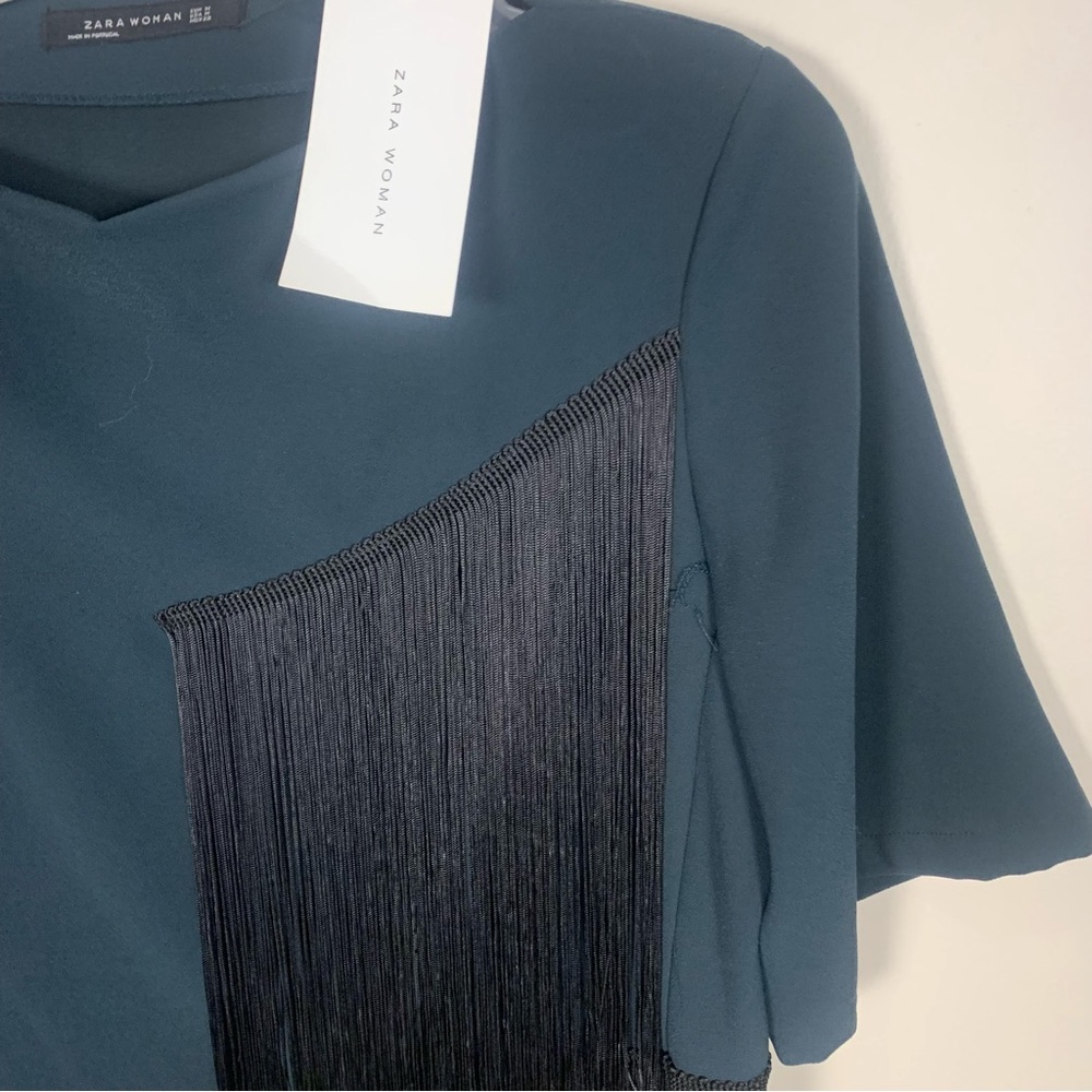 ZARA Tassel Detail Blouse Top - Picture 11 of 11